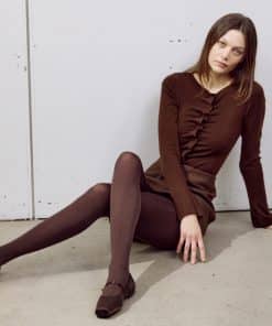 Brune strømpebukser i blød mikrofiber kvalitet fra Vogue.