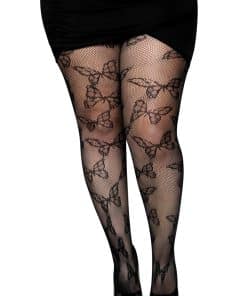 BUTTERFLY onesize plus hulmønstrede strømpebukser