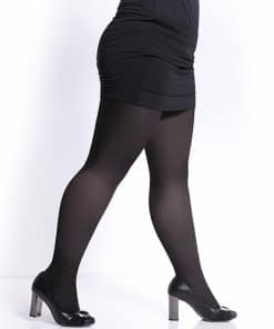 MOLLY plussize bomuldsstrømpebukser sort 200 DEN.